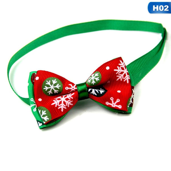 Christmas Holiday Pet Cat Dog Collar Bow Tie