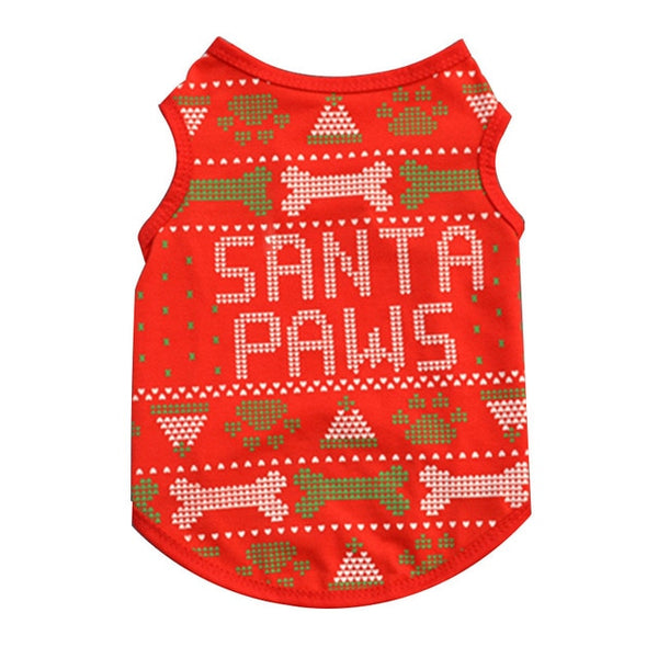 Pet Dog Clothes Christmas